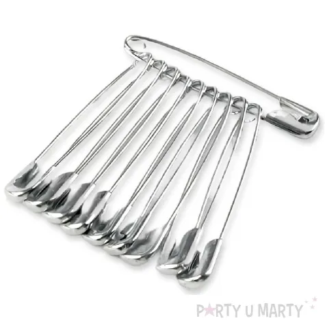 agrafka metalowa classic srebrna stoklasa 28 45 mm 10 szt