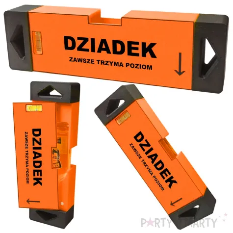 alko poziomica dziadek zawsze trzyma poziom pomaranczowy