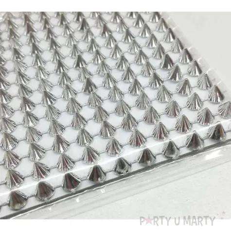 aplikacje cwieki srebrne titanum 130 x 95 mm 252 szt