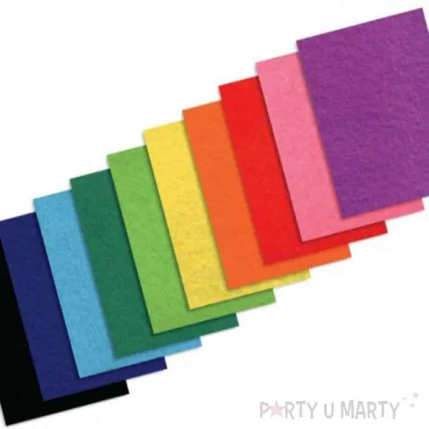 arkusze filcowe a4 kolor mix aliga 10 kol