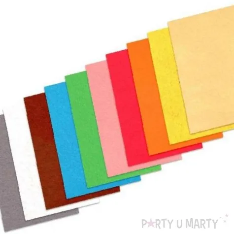 arkusze filcowe a4 kolor mix neonowe aliga 10 kol