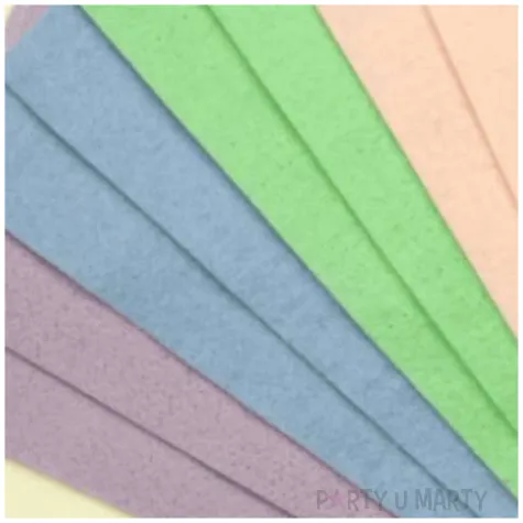 arkusze filcowe a4 mix pastelowy aliga 10 szt