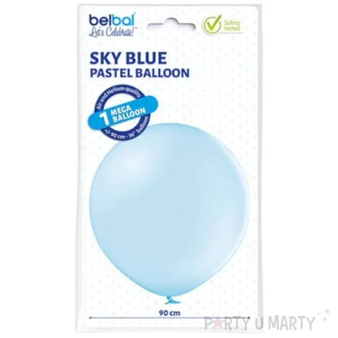 balon b350 pastel olbrzym 90 cm blekitny belbal 36