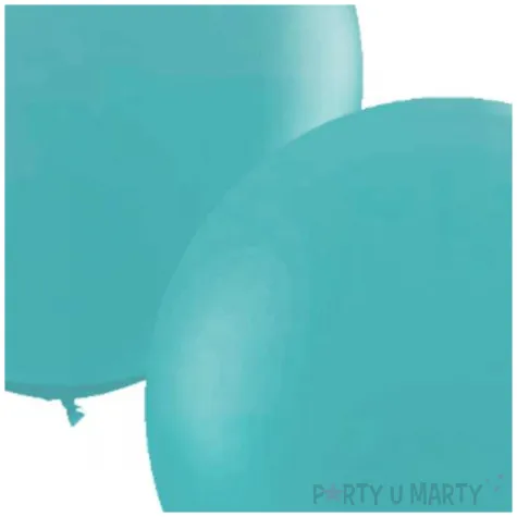 balon classic round turkusowy qualatex 36 2 szt