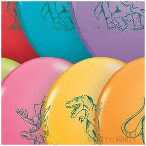 balon dinozaury mix qualatex 11 50 szt