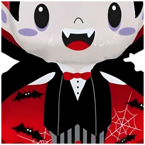 balon foliow wampir czarny czerwony flexmetal 24 shp