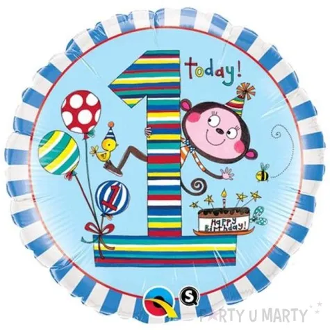 balon foliowy 18 1 dla chlopca okragly