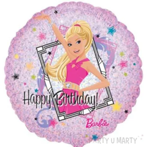 balon foliowy 18 barbie happy birthday