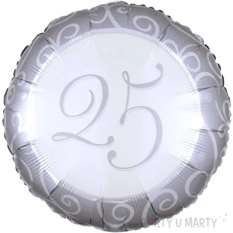 balon foliowy 25 rocznica slubu amscan 18 rnd