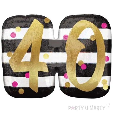 balon foliowy 40 urodziny milestone amscan 25 shp