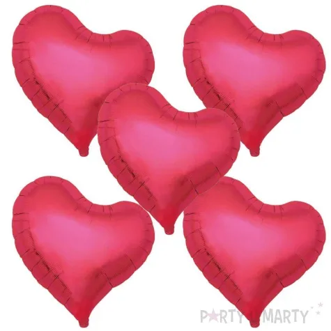 balon foliowy 5 serc metaliczny czerwony takarakosan 18 5 szt hrt