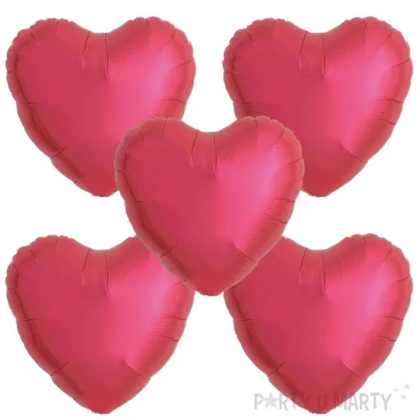 balon foliowy 5 serduszek czerwony metallic takarakosan 14 5 szt hrt