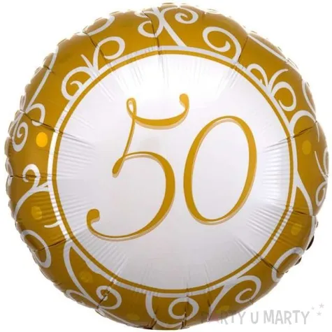 balon foliowy 50 rocznica slubu amscan 18 rnd