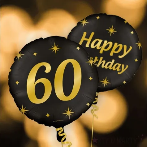 balon foliowy 50 urodziny classy party zloto czarny pd party 18 rnd