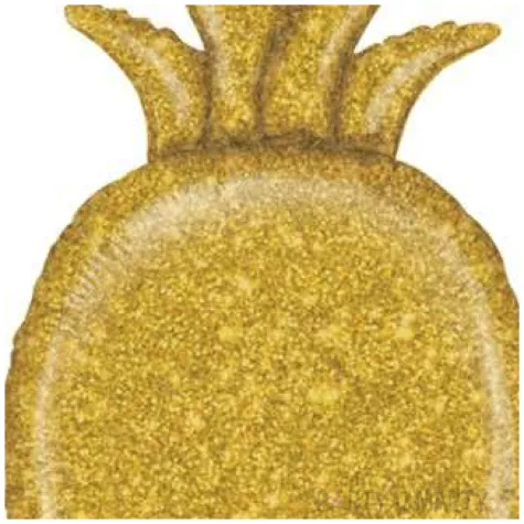 balon foliowy ananas brokatowy holo grabo 35 shp