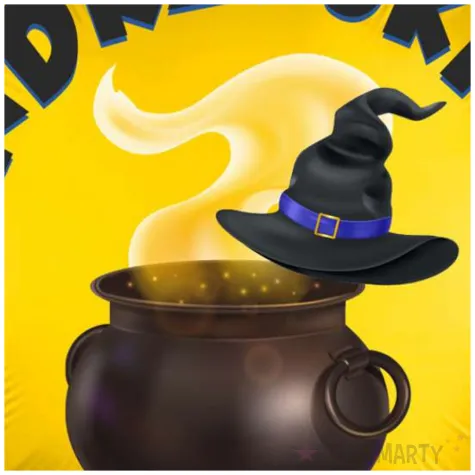 balon foliowy andrzejki wrozbita maciej i mikstura zloty 18 rnd