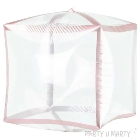 balon foliowy anglez romb rozowe zloto amscan 14 sqr