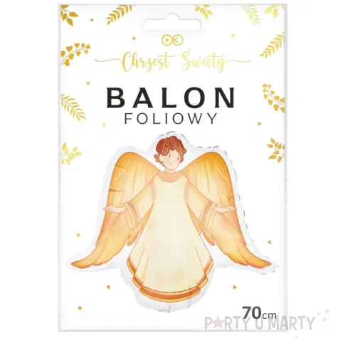 balon foliowy aniol chlopiec pomaranczowy partypal 28 shp