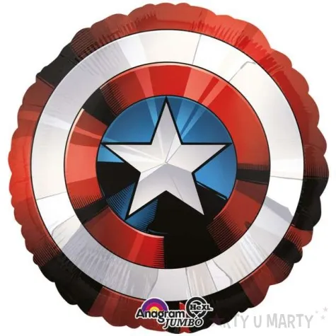 balon foliowy avengers tarcza kapitana ameryki amscan 28 rnd
