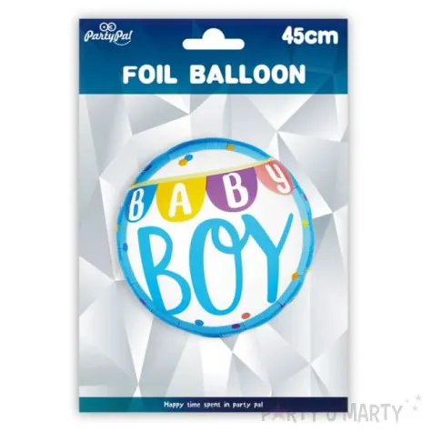balon foliowy baby boy baner partypal 18 rnd