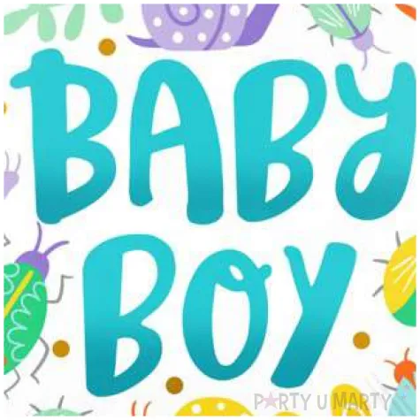 balon foliowy baby boy owady i slimaki amscan 18 rnd