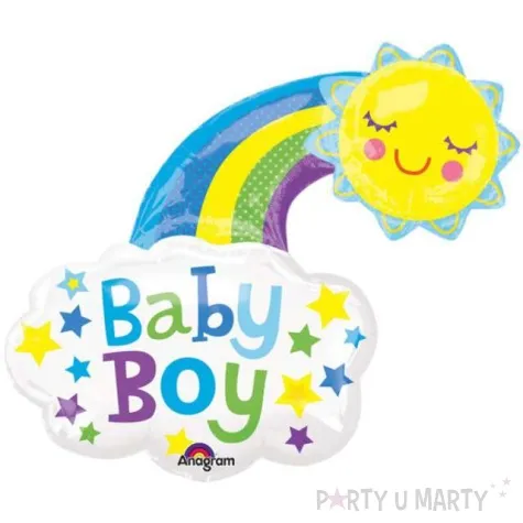 balon foliowy baby boy sloneczko i tecza amscan 30 shp