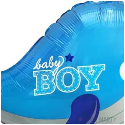 balon foliowy baby boy wieloryb niebieski flexmetal 24 shp