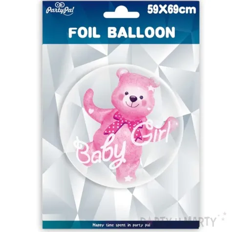 balon foliowy baby girl rozowy mis partypal 27 orb