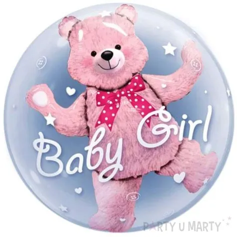 balon foliowy baby girl rozowy mis qualatex 24 orb