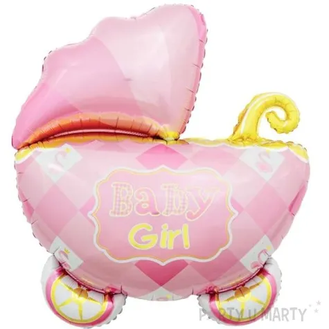 balon foliowy baby girl wozek rozowy 24 shp