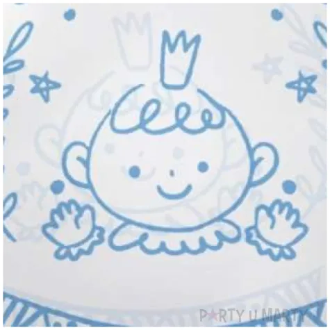 balon foliowy baby shower boy niebiesko bialy tuban 18 orb