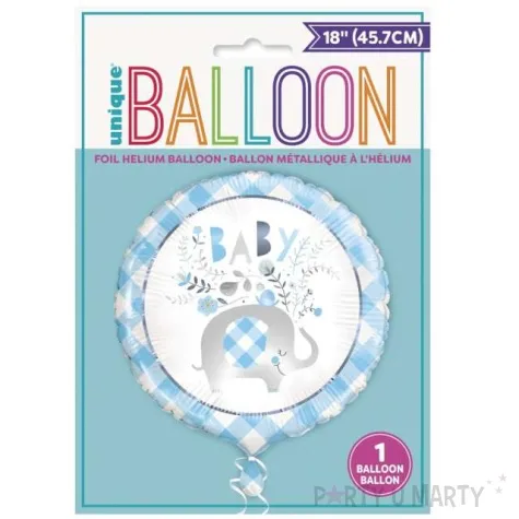 balon foliowy baby shower boy slonik godan 18 rnd