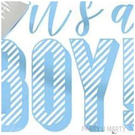 balon foliowy baby shower its a boy blekitny unique 18 rnd