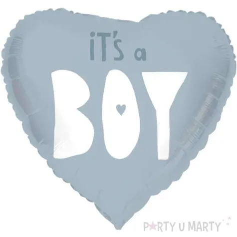 balon foliowy baby shower its a boy szary folat 18 hrt