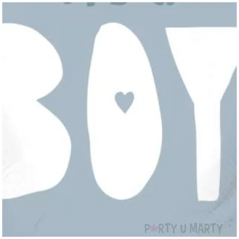 balon foliowy baby shower its a boy szary folat 18 hrt