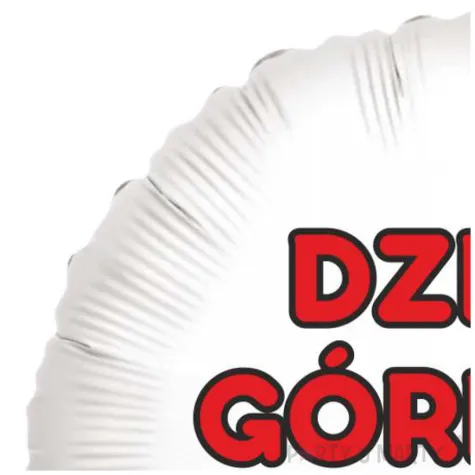 balon foliowy barborka dzien gornika bialy 18 rnd