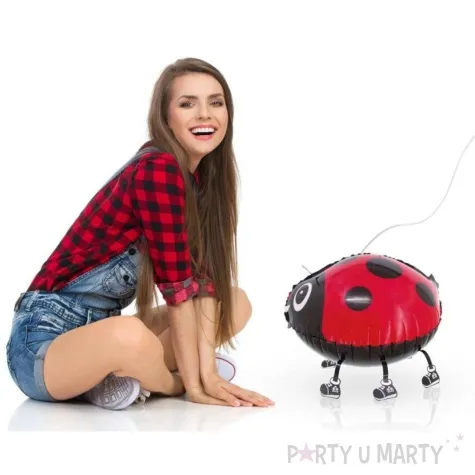 balon foliowy biedronka czerwony godan 15 awk