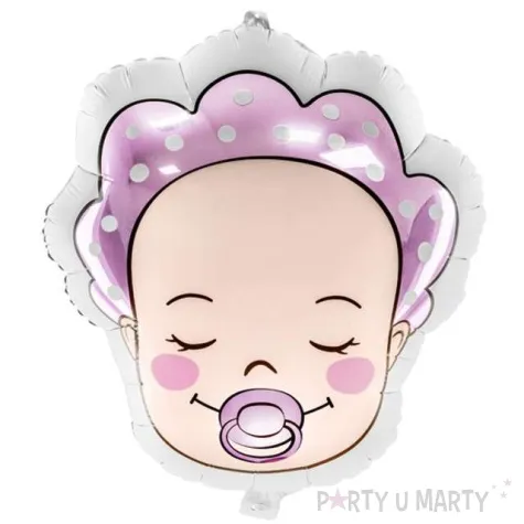 balon foliowy bobas rozowy partydeco 18 shp