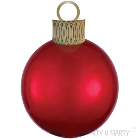 balon foliowy bombka orbz xl czerwony amscan 15 orb