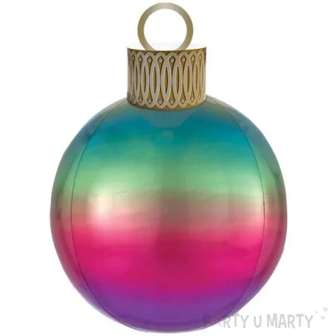 balon foliowy bombka orbz xl teczowy amscan 15 orb