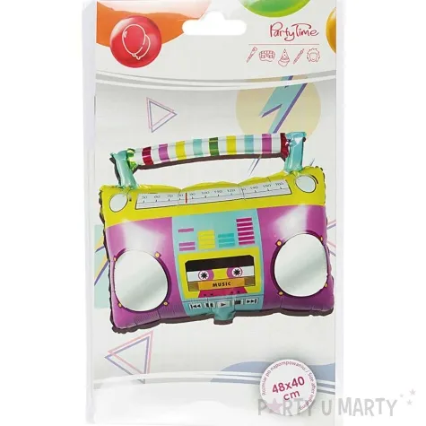 balon foliowy boombox lata 80 mix arpex 20 shp
