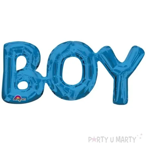 balon foliowy boy niebieski amscan 20 ltr