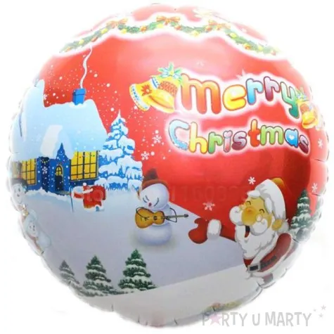 balon foliowy boze narodzenie czerwona noc 18 rnd