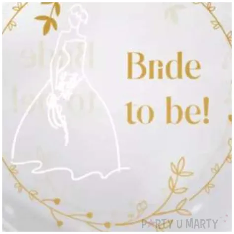 balon foliowy bride to be transparentny tuban 18 rnd