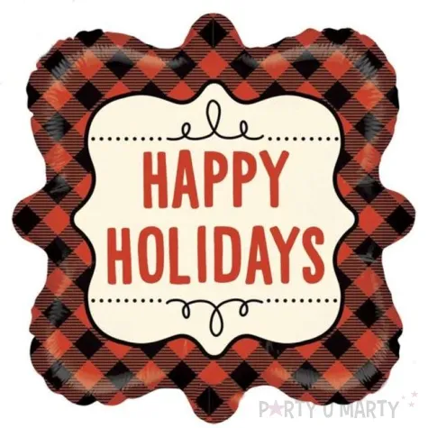 balon foliowy buffalo happy holidays betallic 18 shp