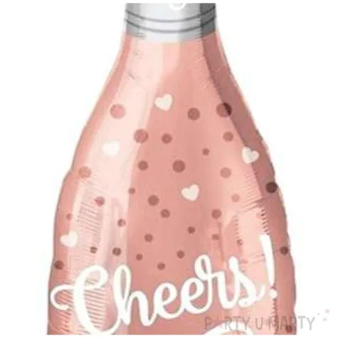balon foliowy butelka szampana cheers rozowe zloto partypal 38 shp