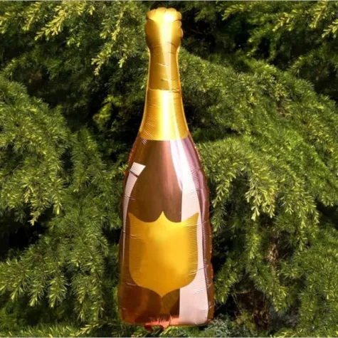 balon foliowy butelka szampana do wypisu rozowe zloto dekoracjepolska 41 shp