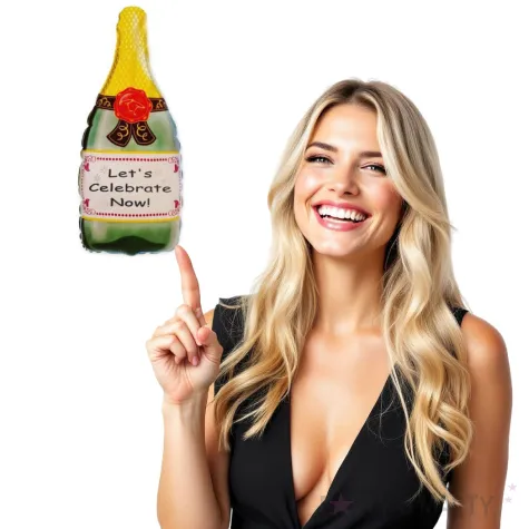 balon foliowy butelka szampana flexmetal 24 shp