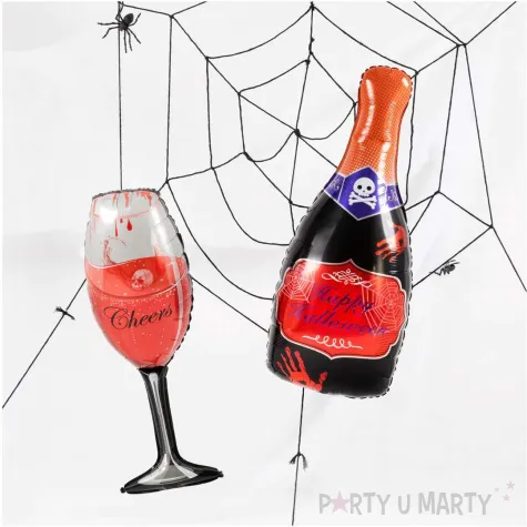 balon foliowy butelka szampana happy halloween partypal 39 shp