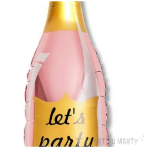 balon foliowy butelka szampana rozowe zloto dekoracjepolska 41 shp